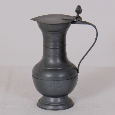 č.1166 korbel cínový výška 18 cm