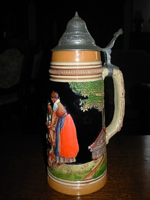 č.814 keramický korbel 1 litr