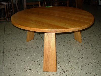 č.1275 konferenční stůl masiv dub kulatý ⌀ 98 cm