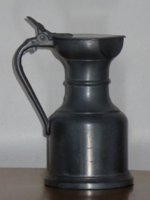 č.1163 korbel cínový výška 17 cm