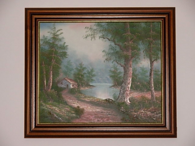 č.1143 obraz olej 73x63 cm