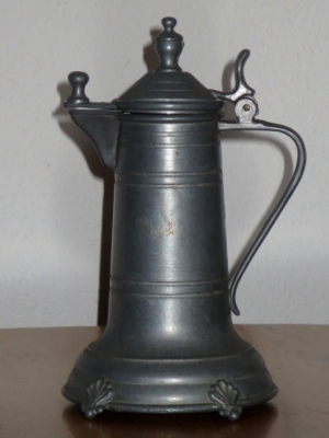 č.1344 korbel cínový výška 13 cm