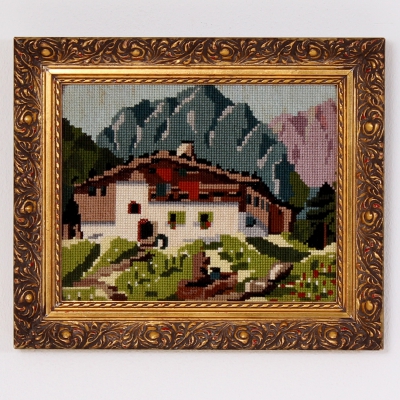 č.1925 obraz výšivka 33x28 cm