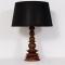 č.80 lampa stolní dubová v 48 cm
